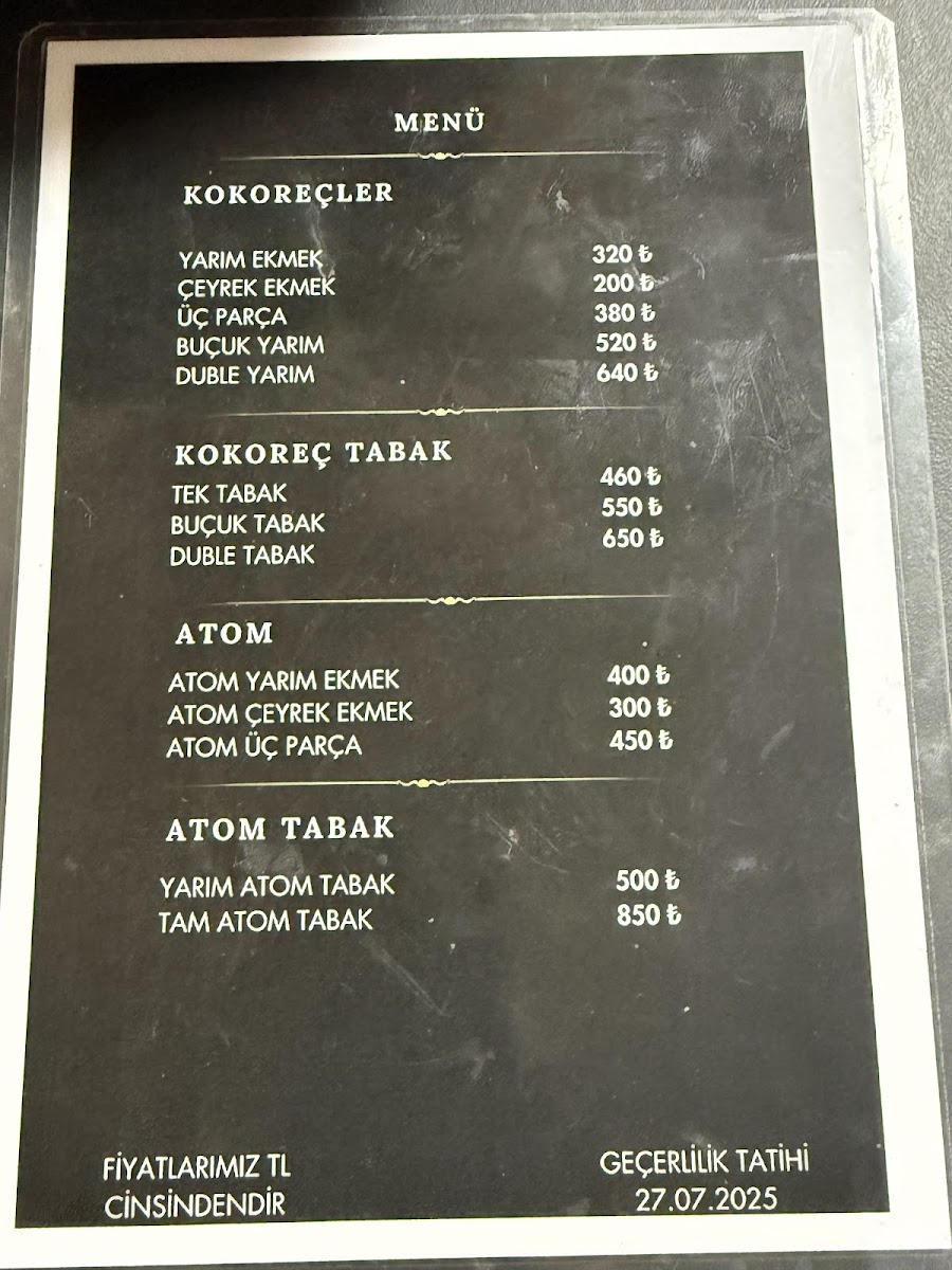 Menu Kokorecci Asim Usta-7